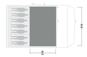 Outwell Gemütlicher TeppichTennessee 7 Air