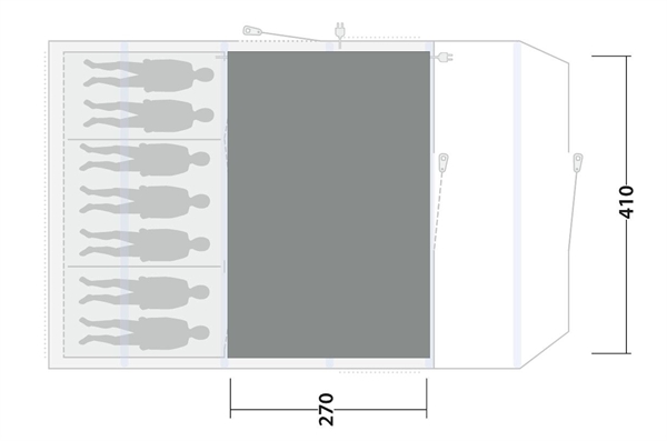 Outwell Gemütlicher TeppichTennessee 7 Air