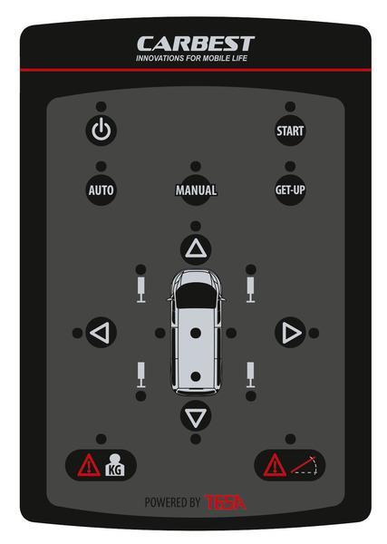 Carbest automatische Nivellierung AutoLift Stützbeine, Set à 4 Stk. Wählen Sie ein Adapterset!