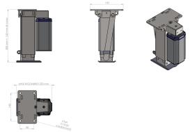 Carbest automatische Nivellierung AutoLift Stützbeine, Set à 4 Stk. Wählen Sie ein Adapterset!