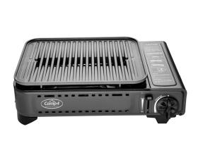 Camp 4 Gaskartuschenkocher mit Zündsicherung, Gourmet Grill