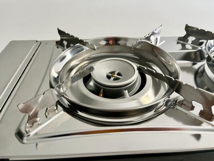 Camp 4 Gaskartuschenkocher GOURMET 2 Brenner mit Zündsicherung