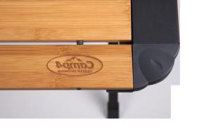 Camp4 Bambustisch mit Netz, dunkler Aluminiumrahmen