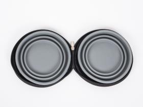 Hundenapf LUCY mit 2 faltbaren Silikonnäpfen