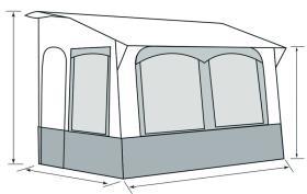 Casa Royal 2 Wintervorzelt 320cm