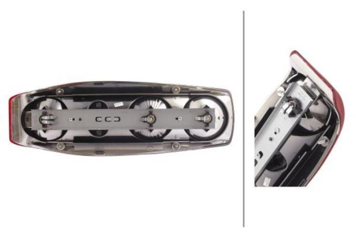 Rückleuchte Hella Caraluna 2 rechts m. Rückfahrlicht