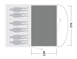 Outwell Gemütlicher Teppich Sky 6