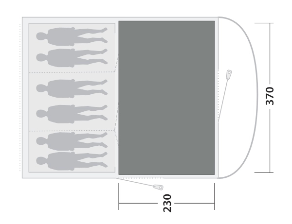 Outwell Gemütlicher Teppich Sky 6