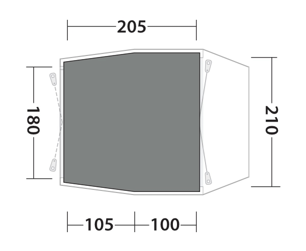 Outwell Gemütlicher Teppich Dunecrest S