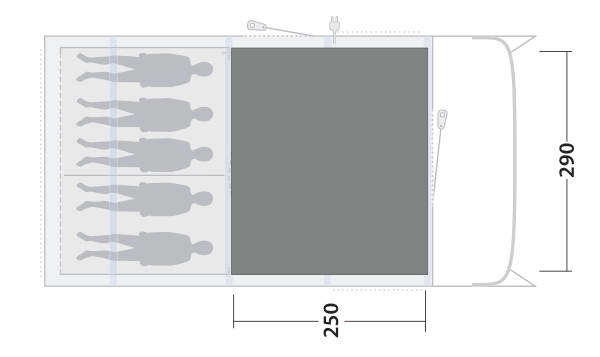 Outwell Gemütlicher Teppich Colorado 5 Air