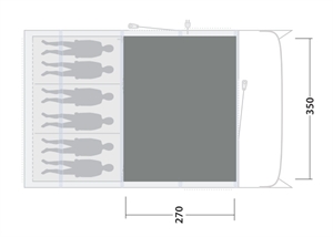 Outwell Gemütlicher Teppich Colorado 6 Air