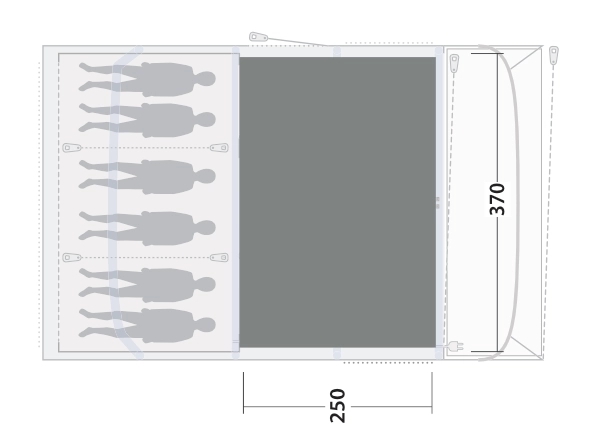 Outwell Cozy Teppich Florida / Alabama 6 Air
