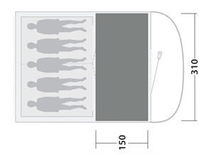 Outwell Gemütlicher Teppich Sky 5