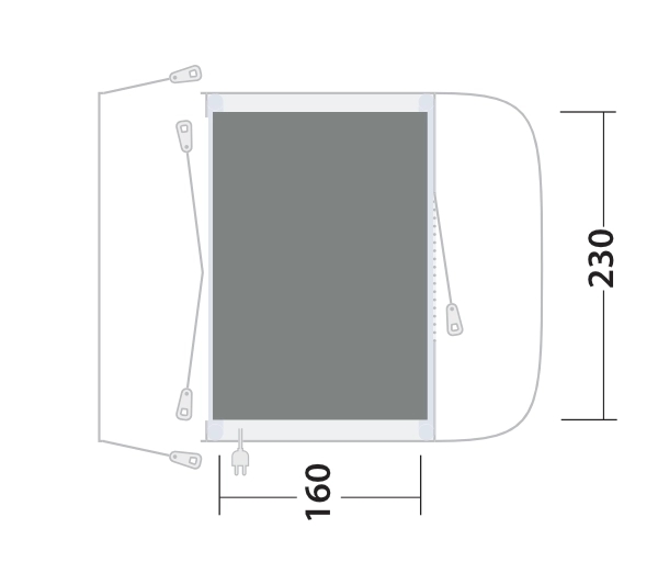Outwell Cozy Teppich Santa Monica Air