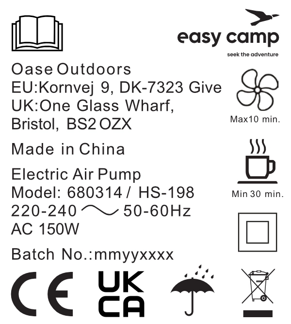 Easy Camp Super Cell 230V-Pumpe